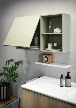 CHANGE CHA05 - Wall-mounted single vanity unit with drawers by Gruppo Geromin - view 3